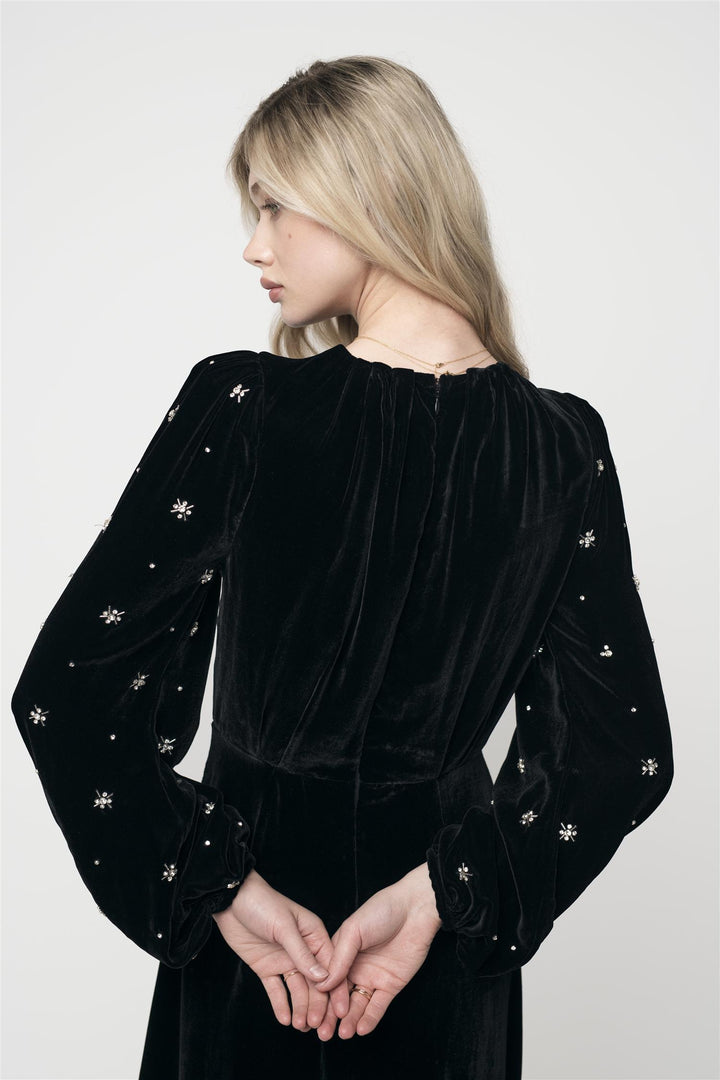 AVA EMBELLISHED  Black