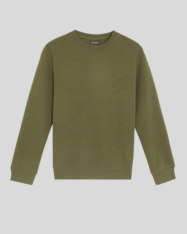 Embossed Eagle Crew Neck  Deep Depths