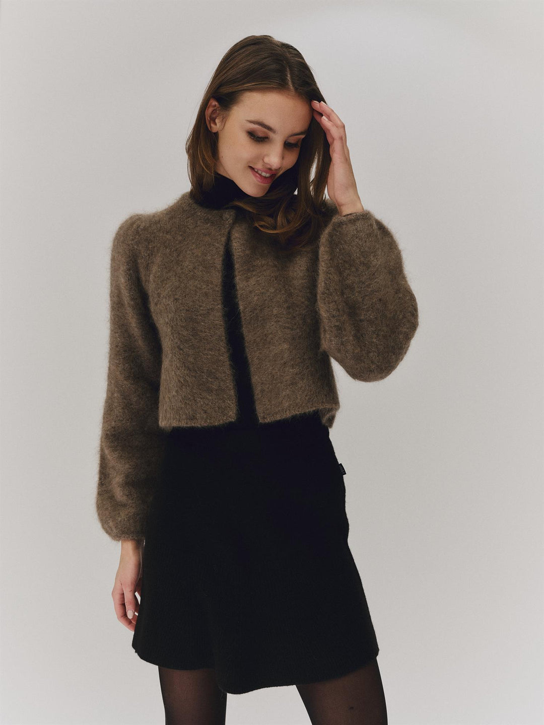 Amelia Chunky Cardigan Brown