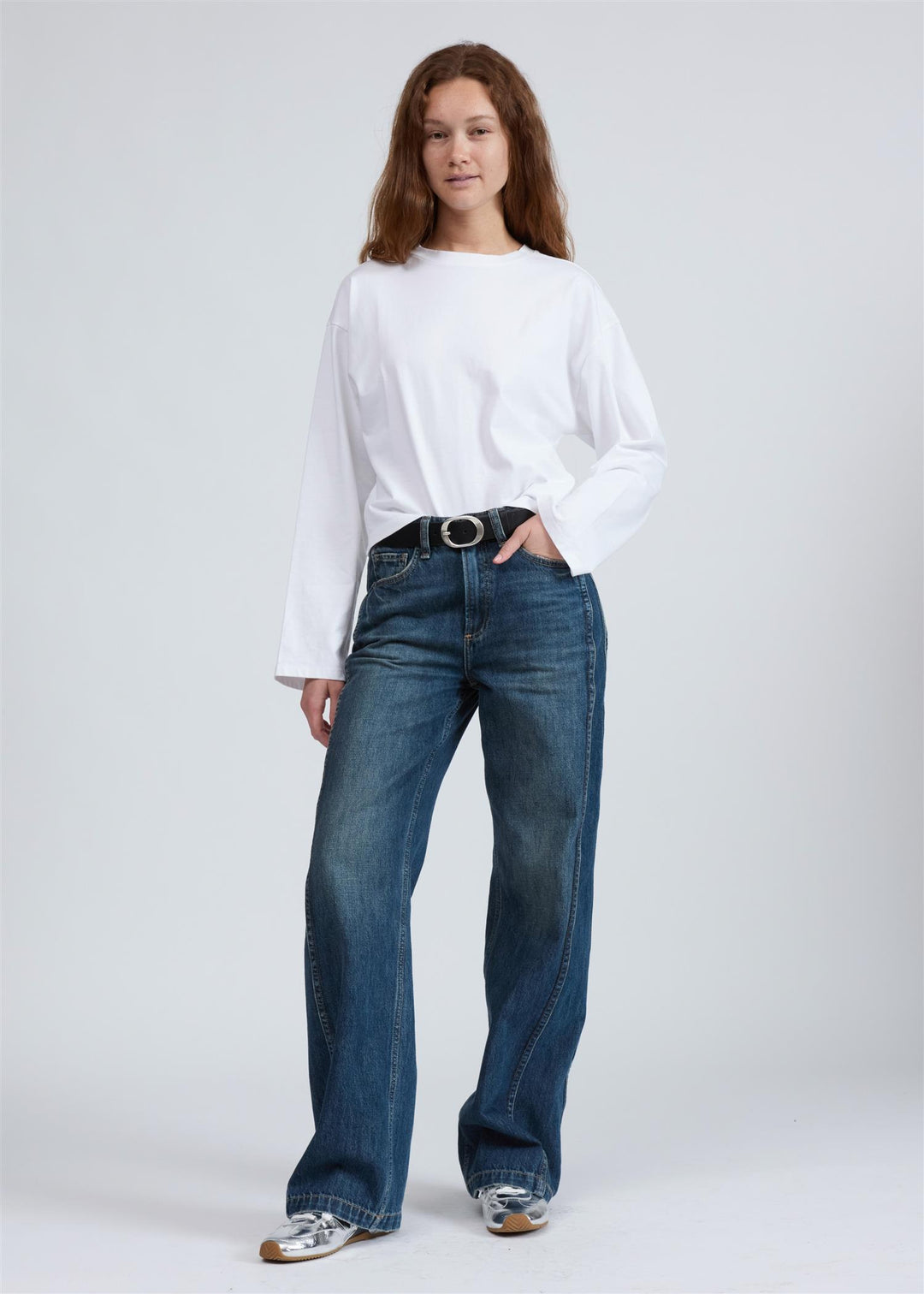 KELLY BOXY LS  White