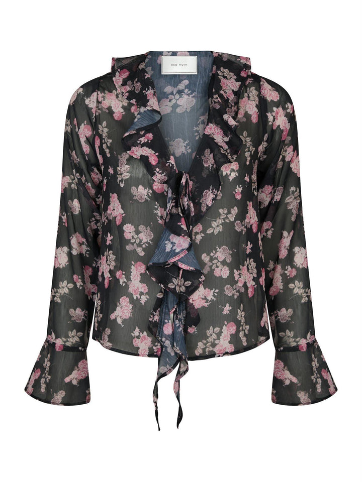 ANIKA MARIGOLD PRINT BLOUSE  Dark Navy