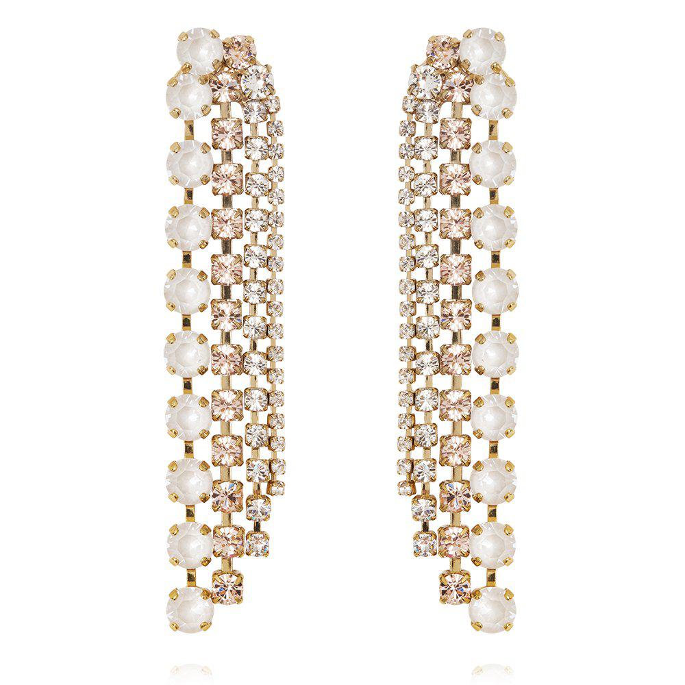 CAMILIA EARRINGS GOLD Electric White Combo