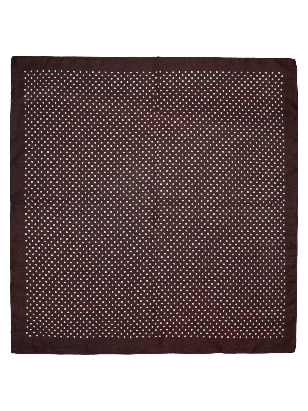 Skjerf m/prikker 65x65 Brun