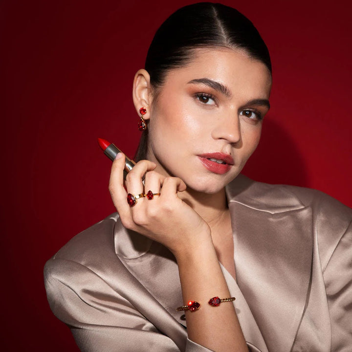 PETITE DROP RING GOLD  Light Siam