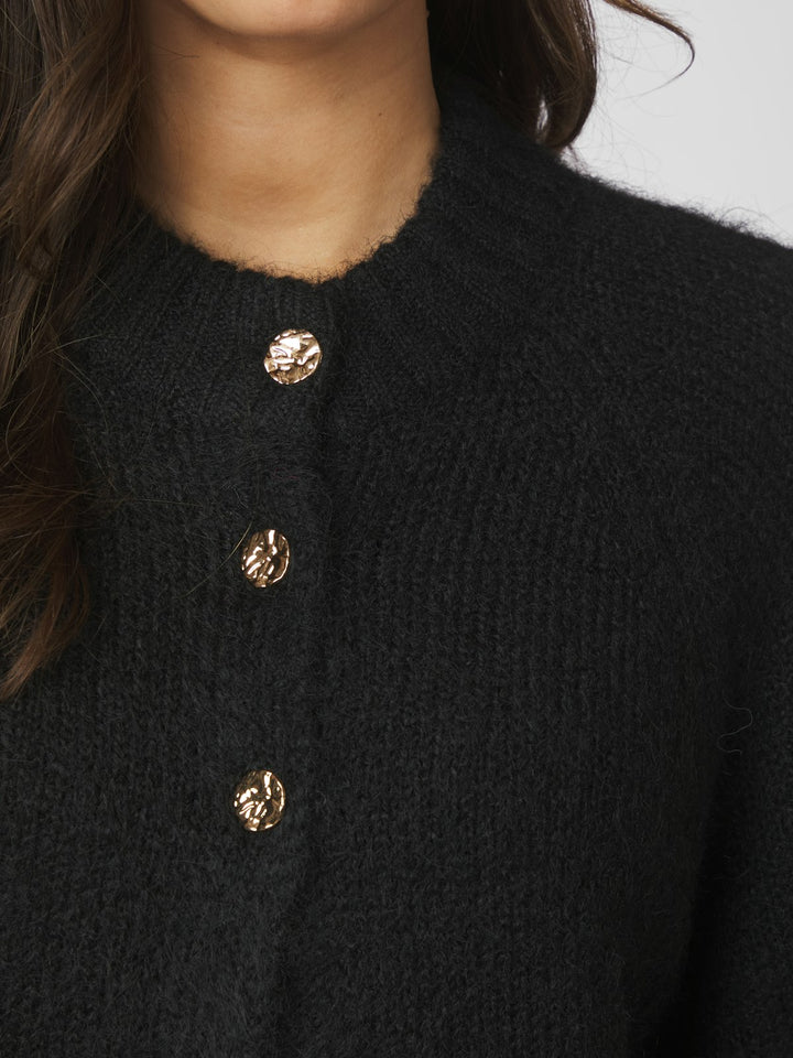 Benuta Fluffy Knit Cardigan  Black