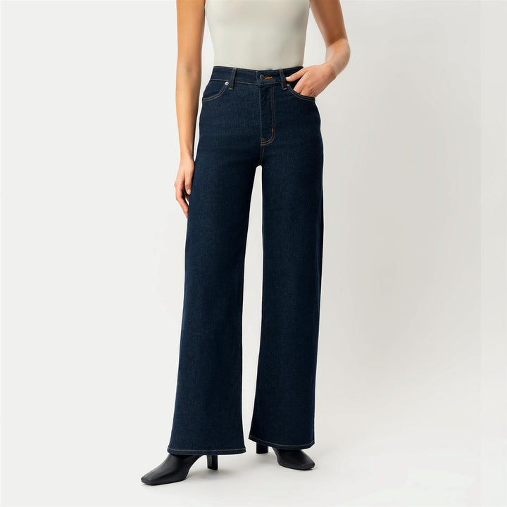 WIDE COMFORT DENIM  Dark Blue