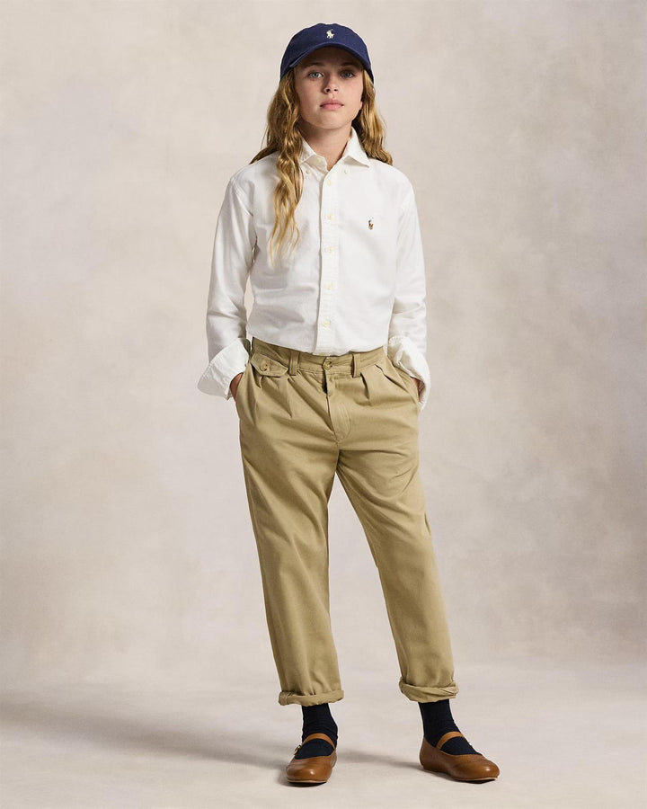 OXFORD SHIRT JENTE  Hvit