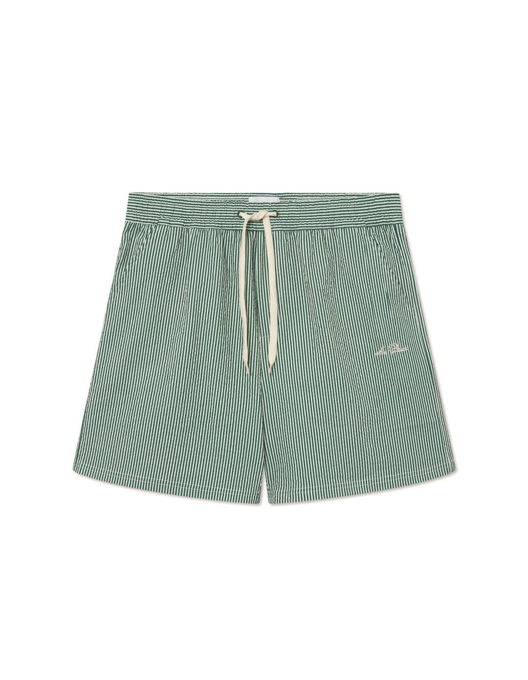 Stan Stripe Seersucker Swimshorts  Deep Dive