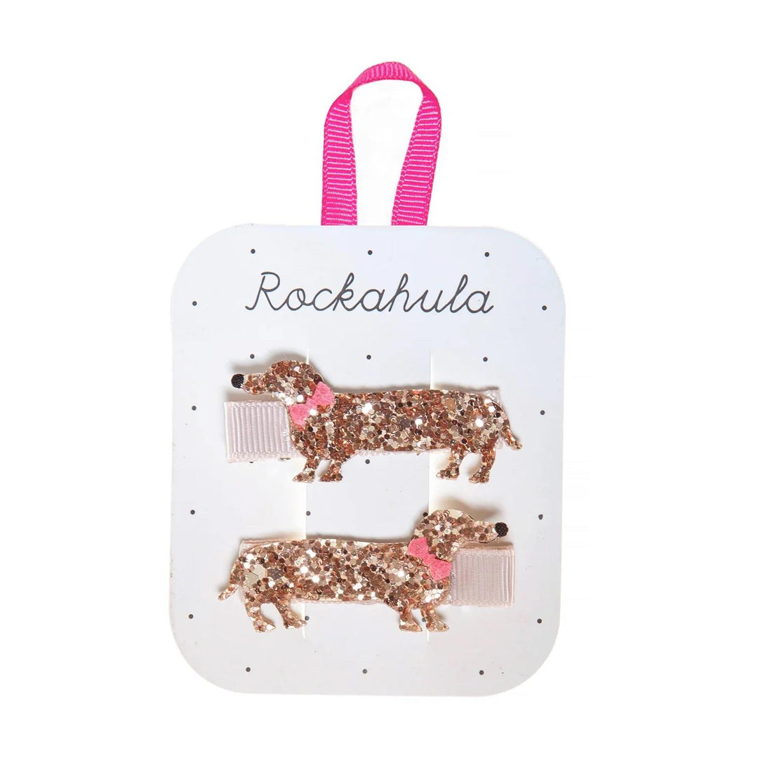MORRIS SAUSAGE DOG CLIPS Brun