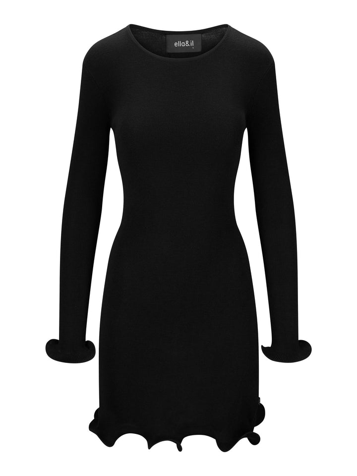 Isara Merino Dress  Black