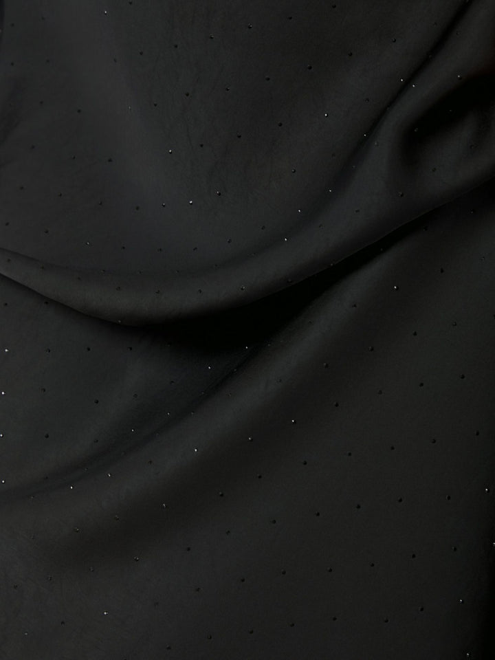 Viso Heavy Sateen Bedaz Skirt  Black