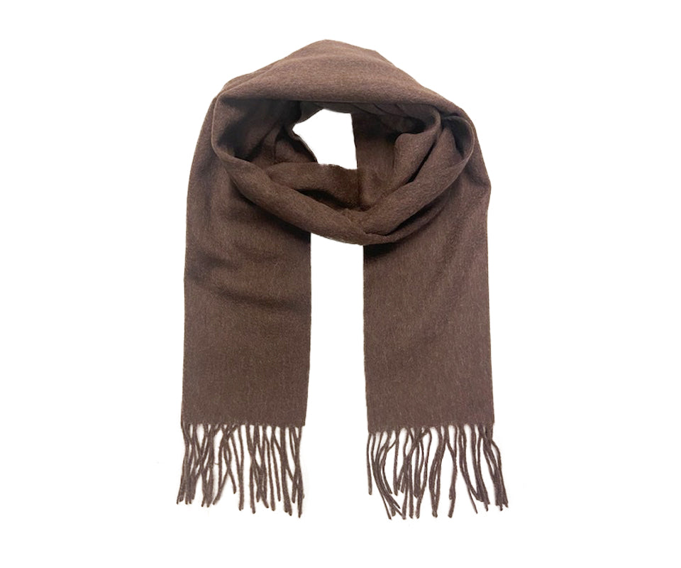 Vinterskjerf ull 30x180 Brun