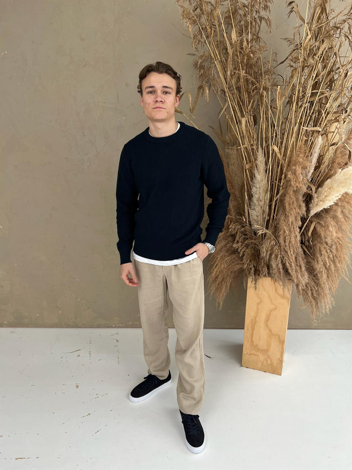 Arthur Knit Org Cotton  Jl Navy