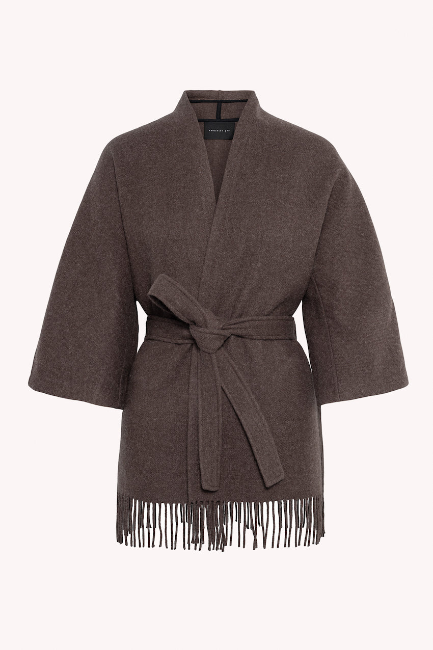 Akila Lambswool Jacket Brown Mel