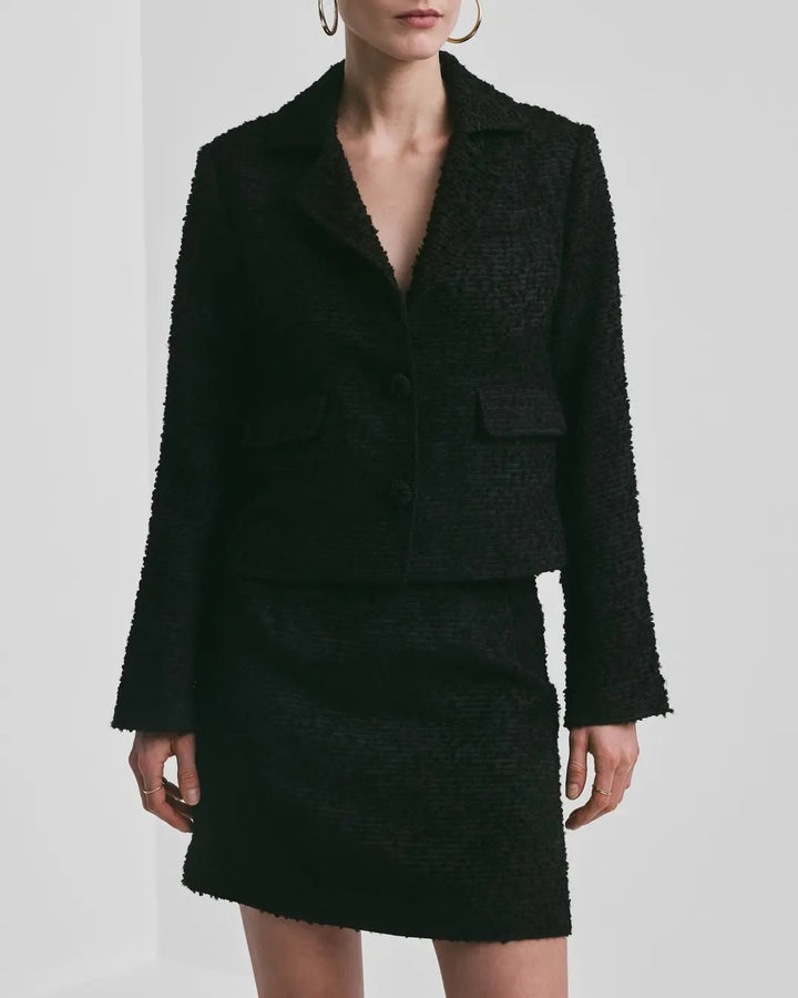 Boucle Jacket  Black
