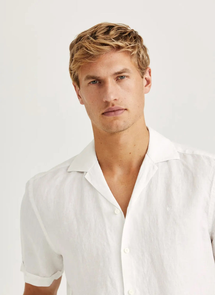 Resort Linen SS Shirt-Relaxed Fit  White