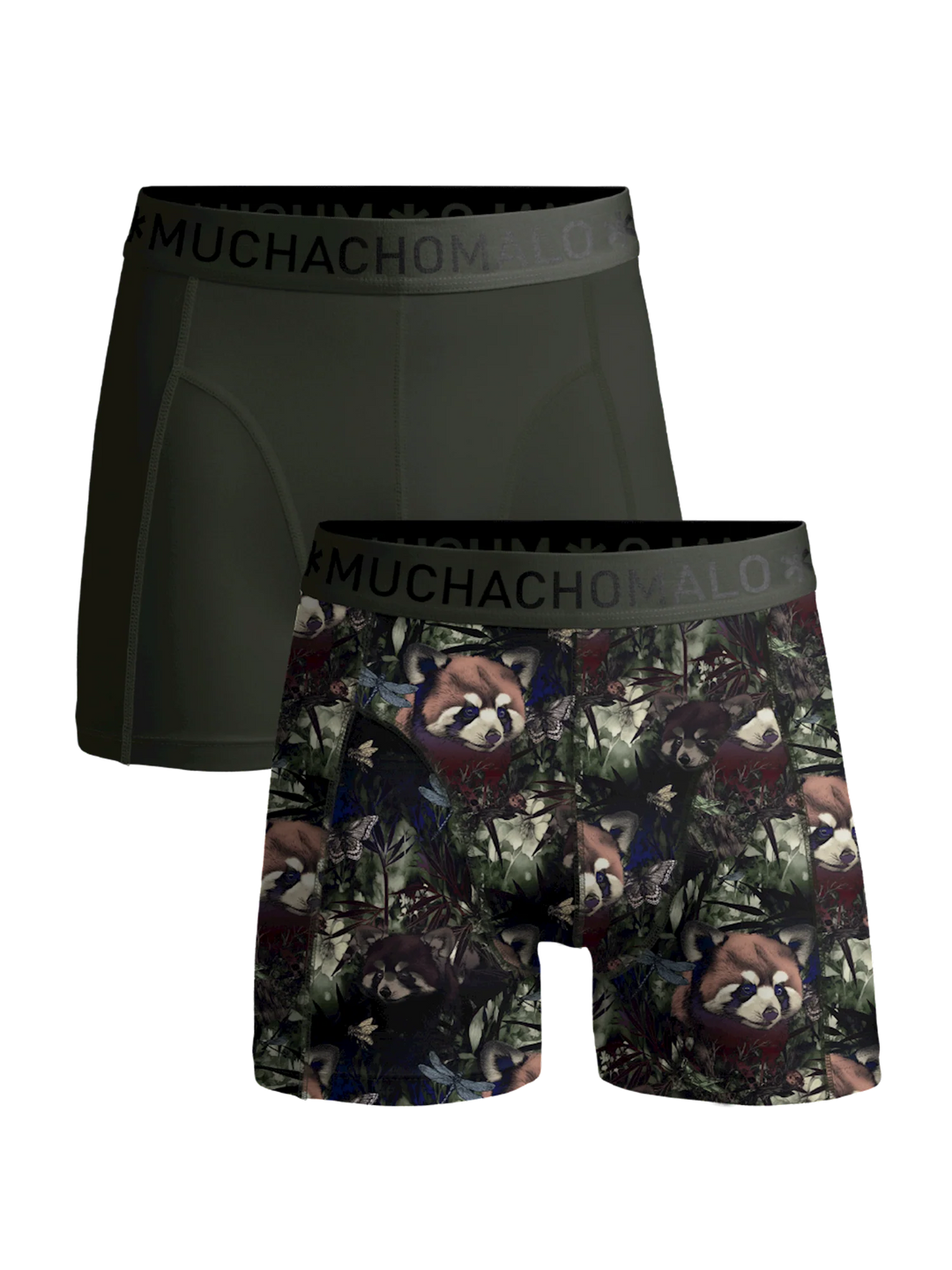 1010 REDPANDA 01 2PK BOXER Print/Solid