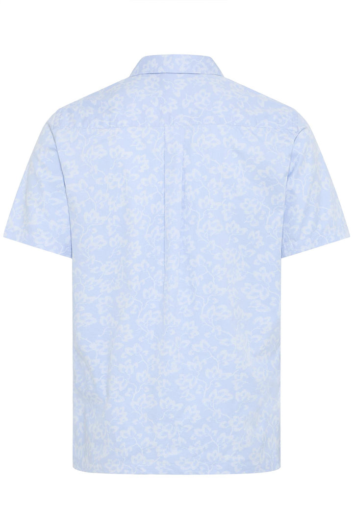 WALKER SS RC floral printed shirt  Chambray Blue