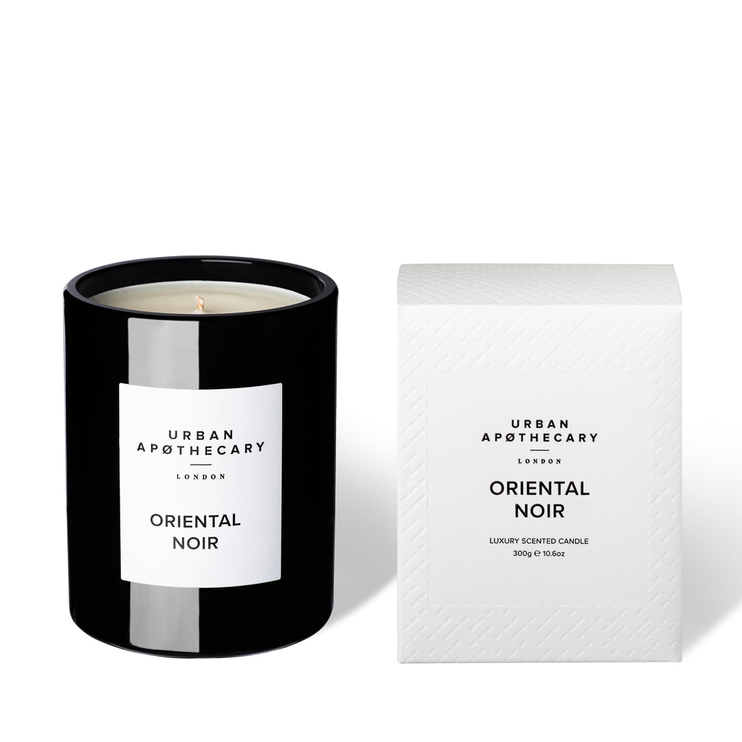 BLACK GLASS CANDLE 300G Oriental Noir