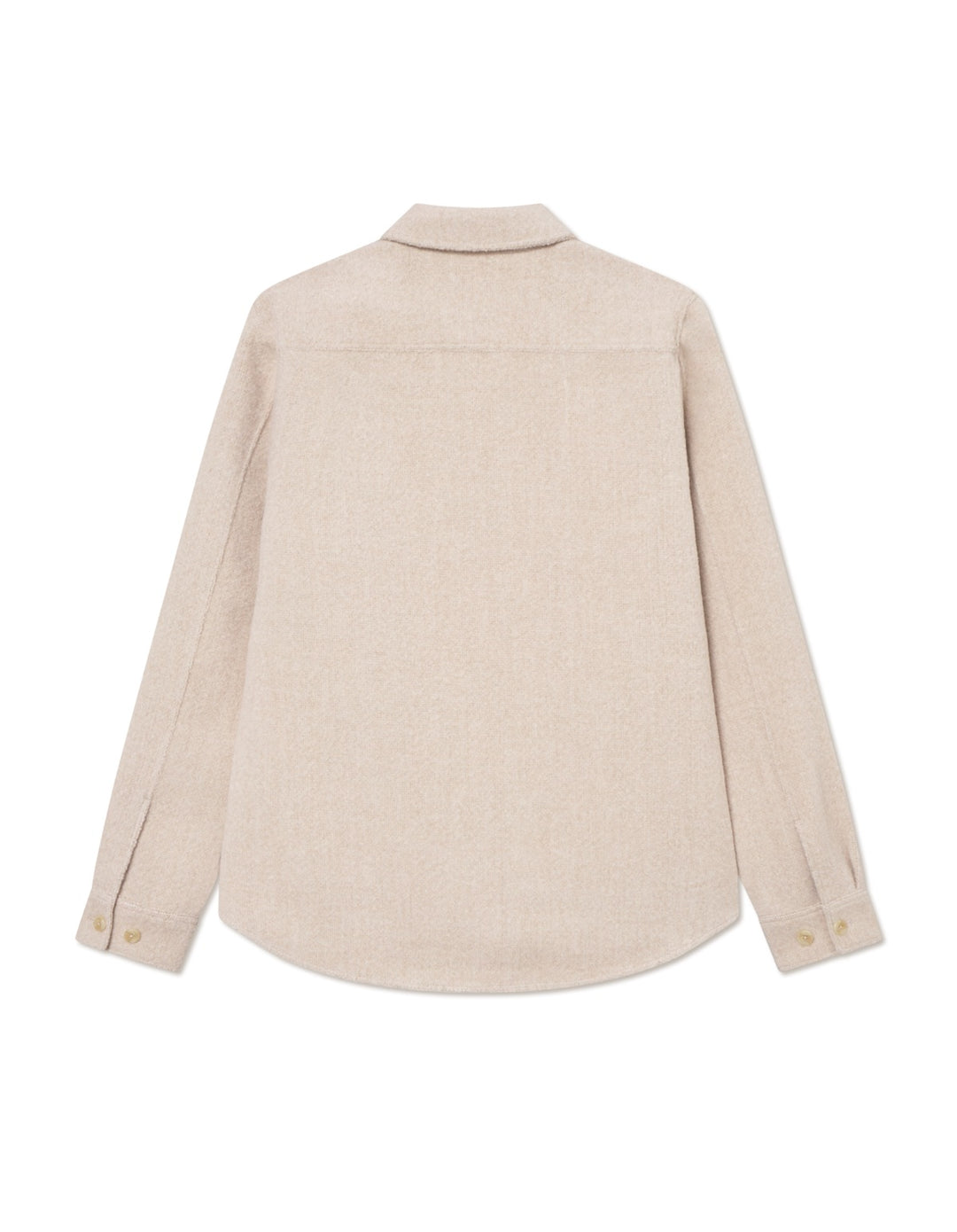 Lennon Bouclé Overshirt  Ivory