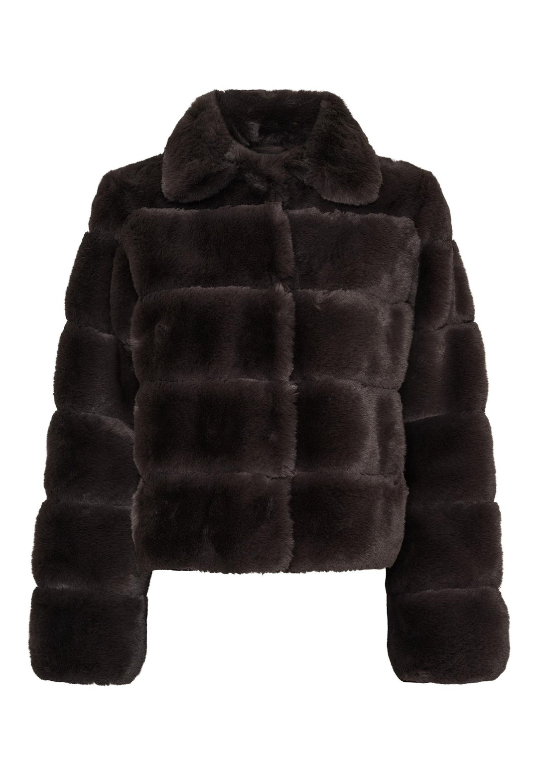 Fake Fur Jacket Chocolate