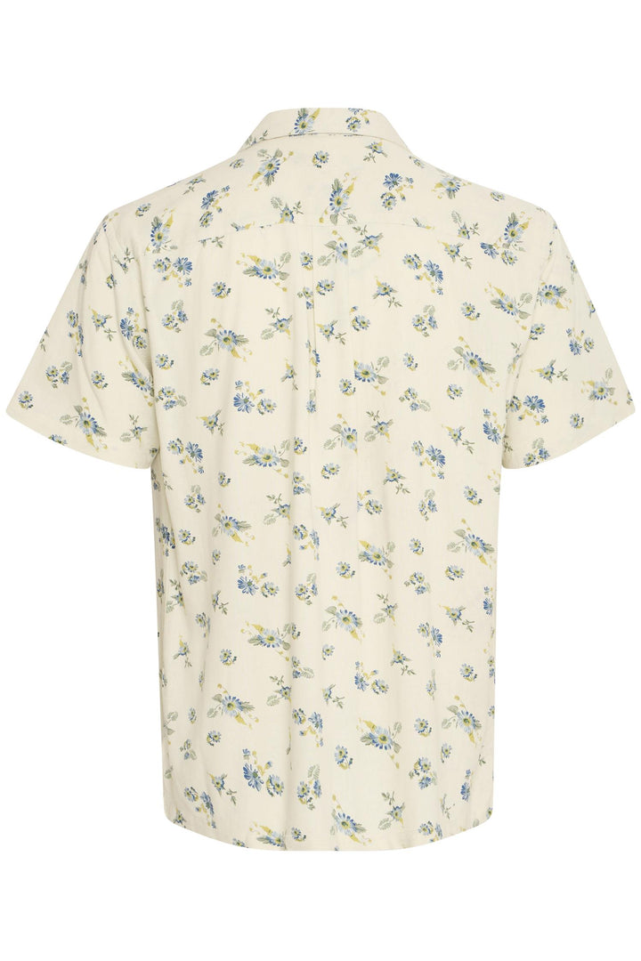WESLEY SS RC flower printed shirt  Egret