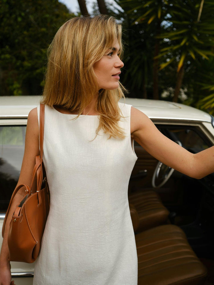 Bruna Ramie dress  Off White