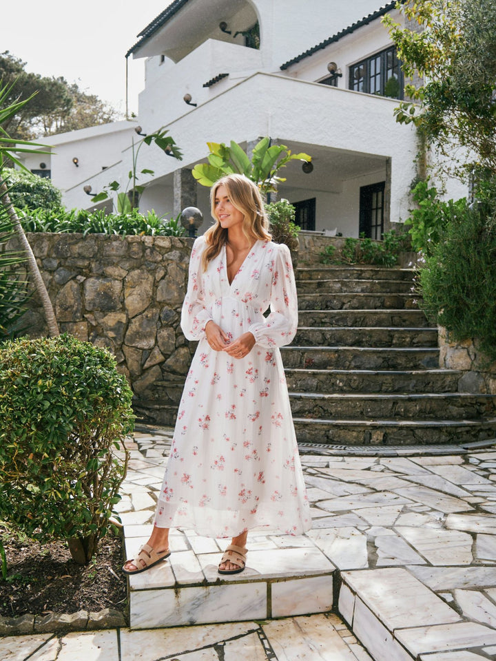 Silfi Print dress  Off White