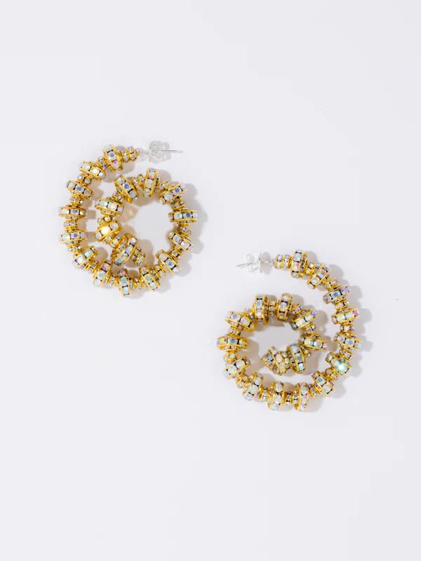 Spiral Hoops Gold