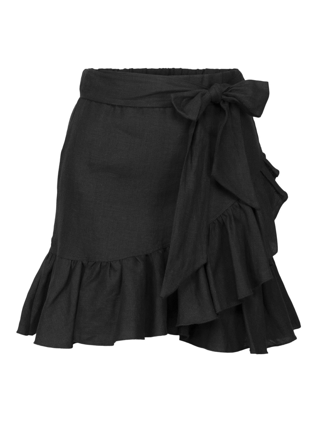 Julli linen skirt Black