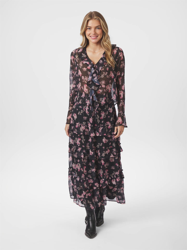 ANIKA MARIGOLD PRINT BLOUSE  Dark Navy