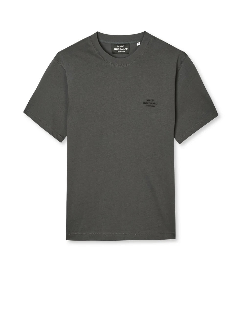 Cotton Jersey Frode Logo Tee  Asphalt