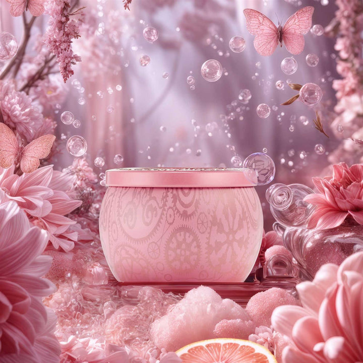 MINI TIN CANDLE 25t  Perfectly Pink Yuzu