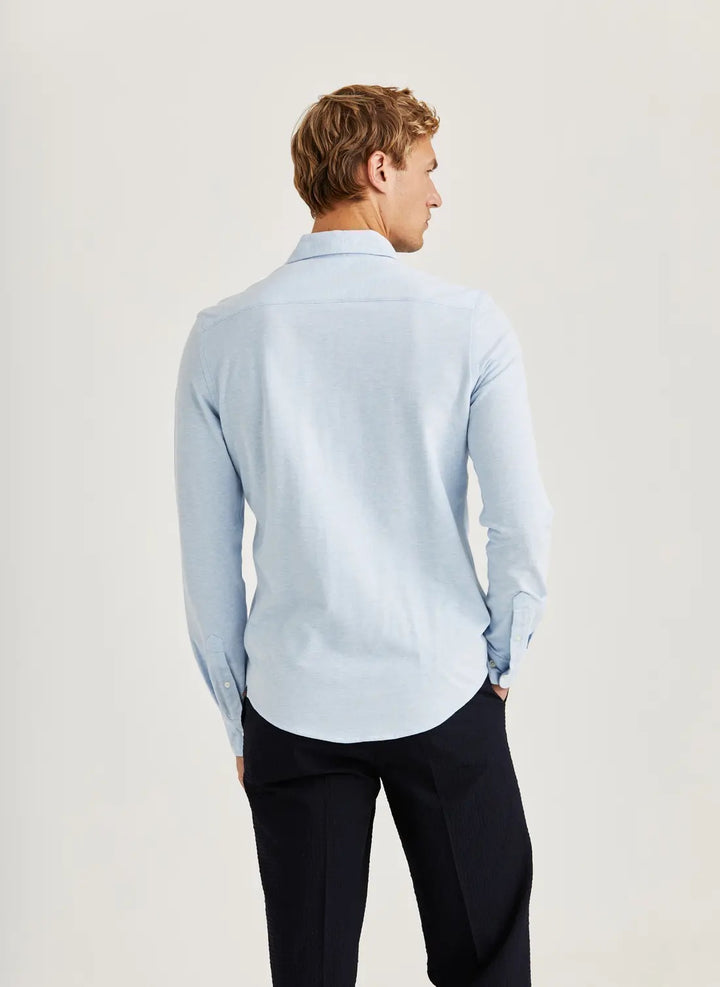 Camden pique shirt  Light Blue
