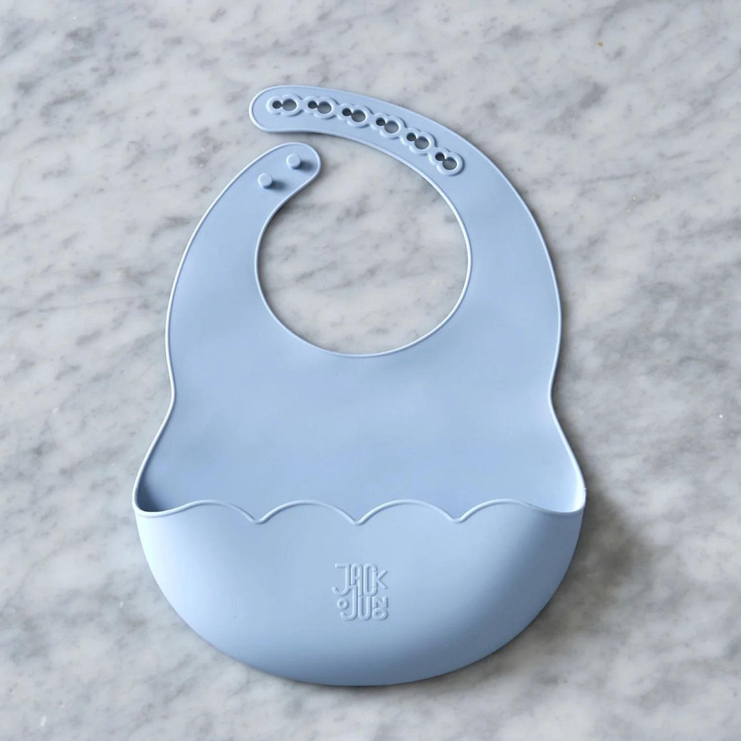 Poppy Bib  Pale Blue