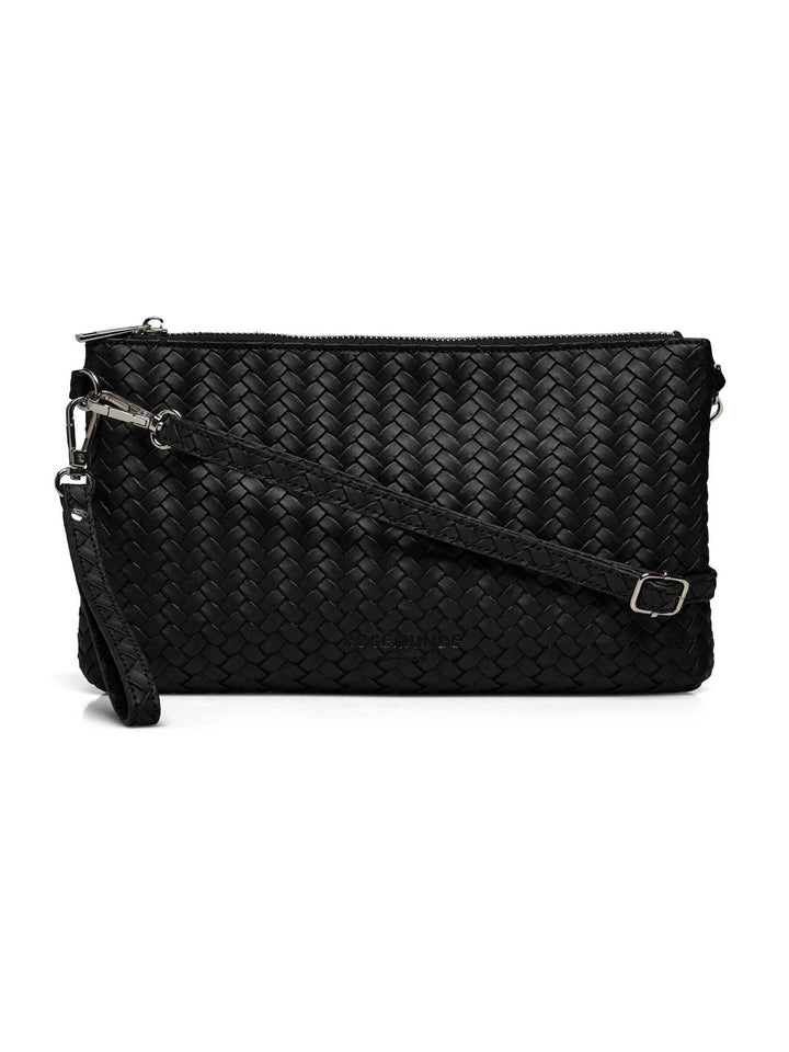 RBRemi Medium Clutch  Black Silver
