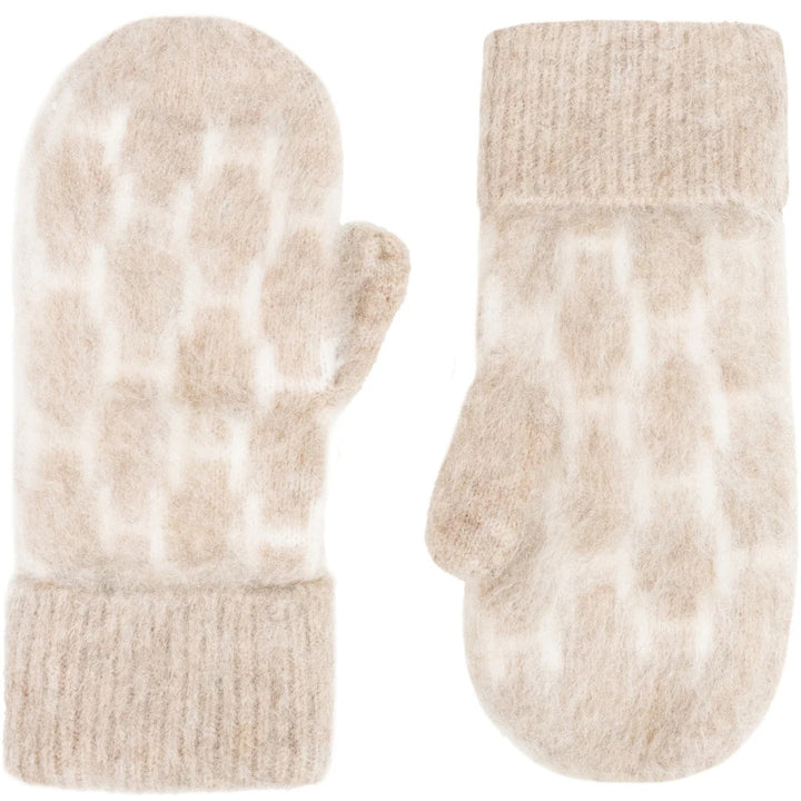 GERA Mittens  Light Brown Melange