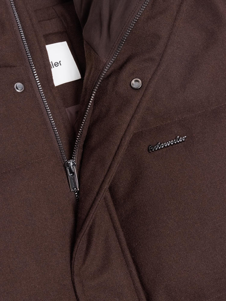 M Tech Wool Down Jacket  Dk. Brown