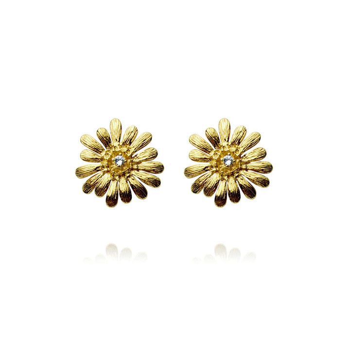 DAISY EARRINGS GOLD  Crystal