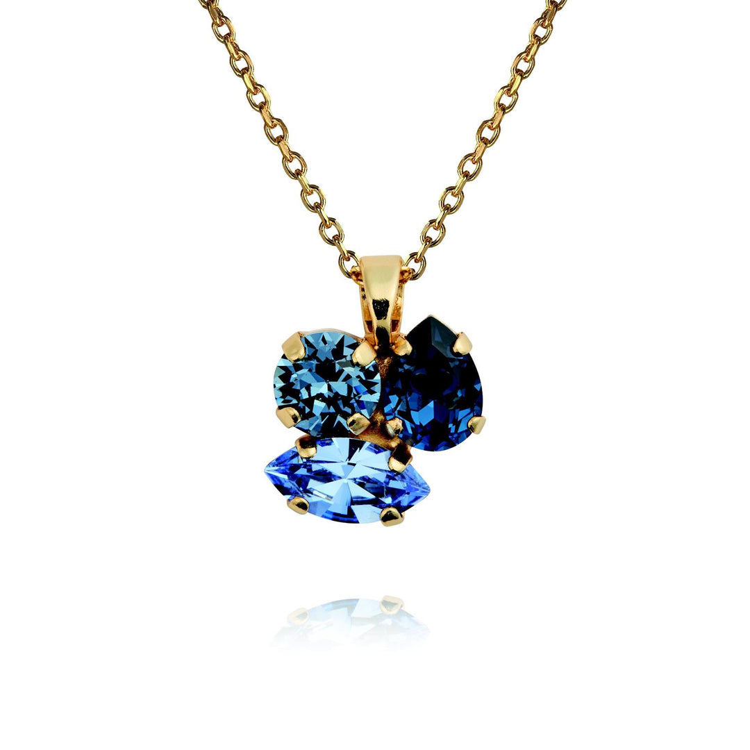 ANA NECKLACE GOLD Denimblue Combo