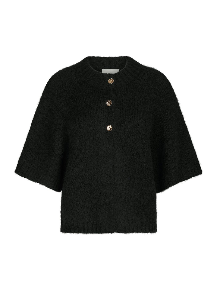 Benuta Fluffy Knit Cardigan  Black