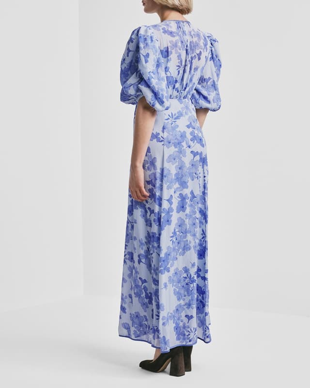 Chiffon Mini Dress  Skye Blue