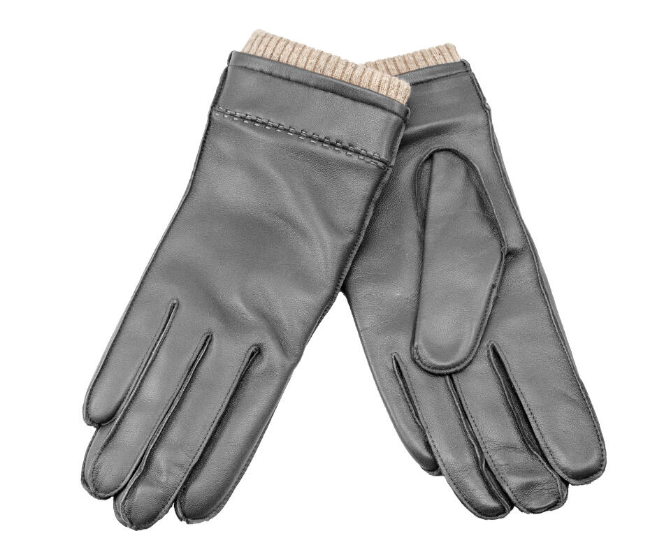 SKINNHANSKE M/ULL Black