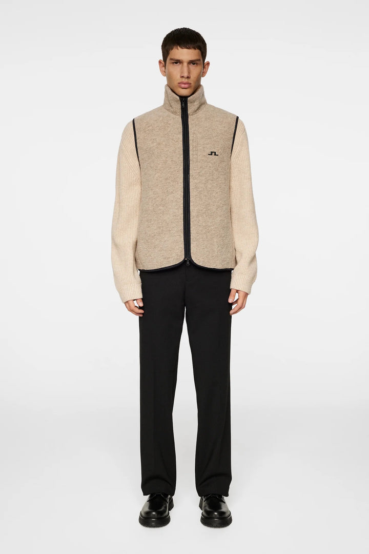 Duncan wool fleece vest  Moonbeam