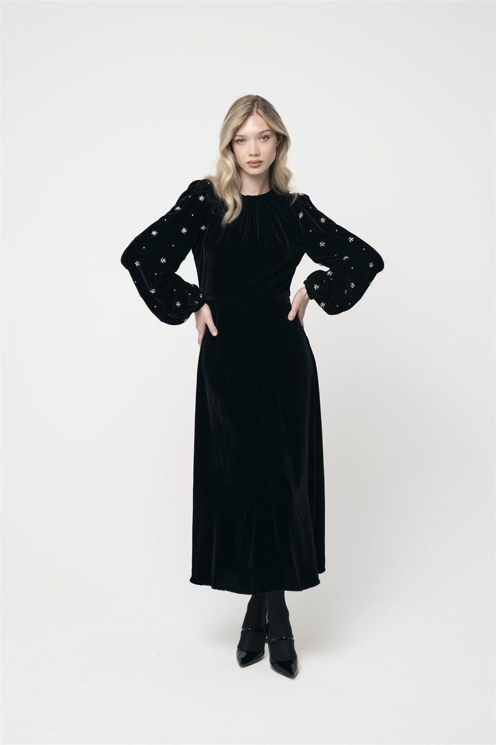 AVA EMBELLISHED  Black