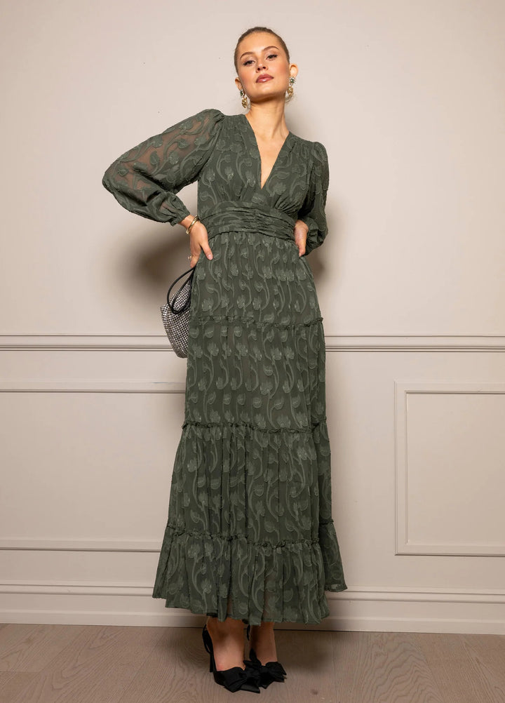 Noor Maxi Dress  Luxe Green