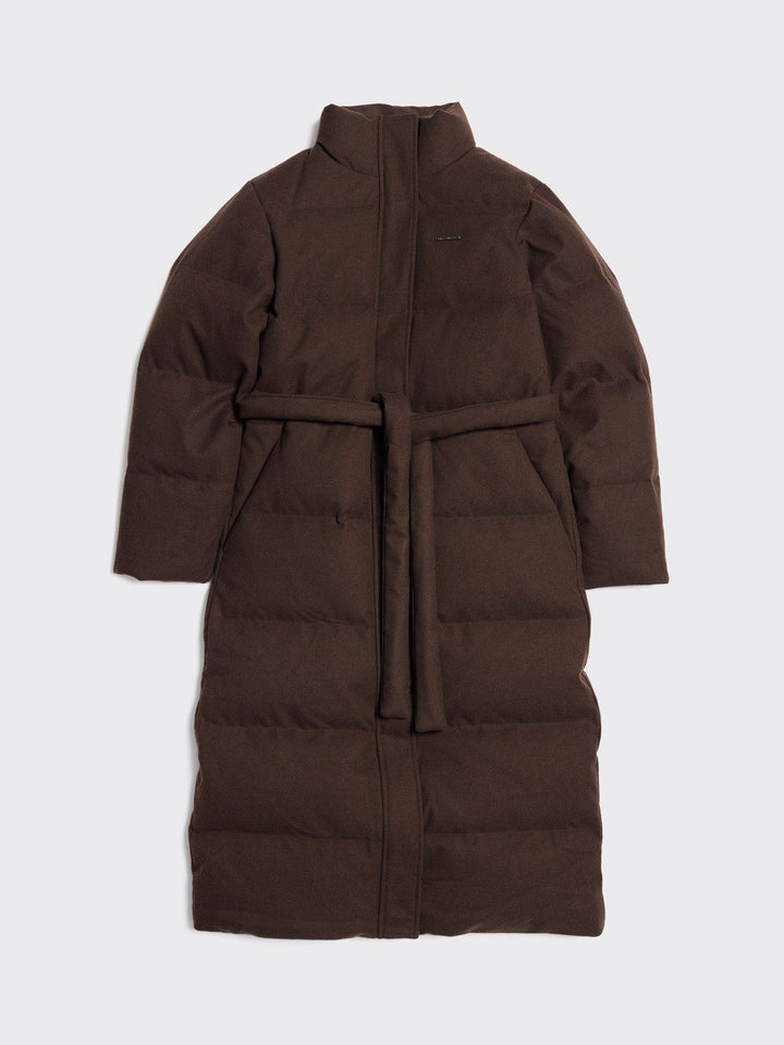 W Tech Wool Down Coat  Dk. Brown