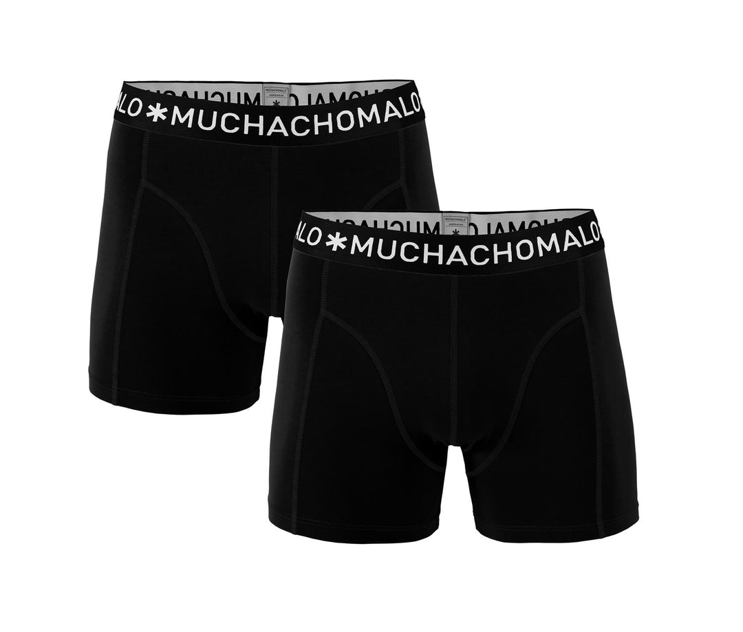 1010 2pk Solid Boxer 02 Black