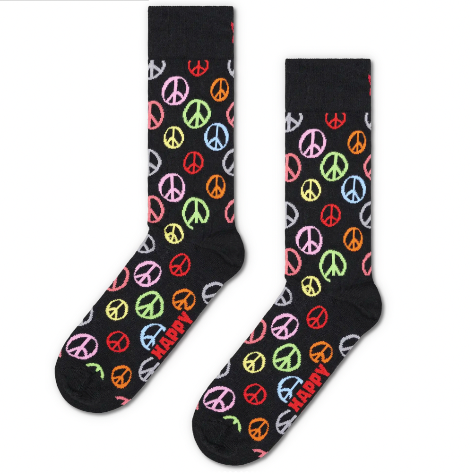 Peace sock Black