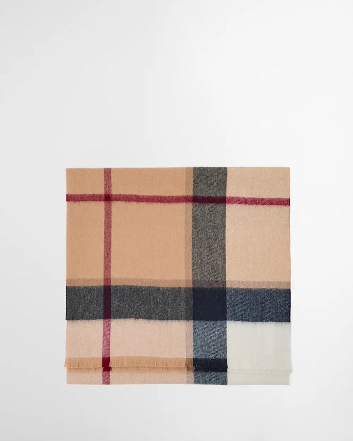Barbour Rosefield Tartan Scarf  Hessian Tartan